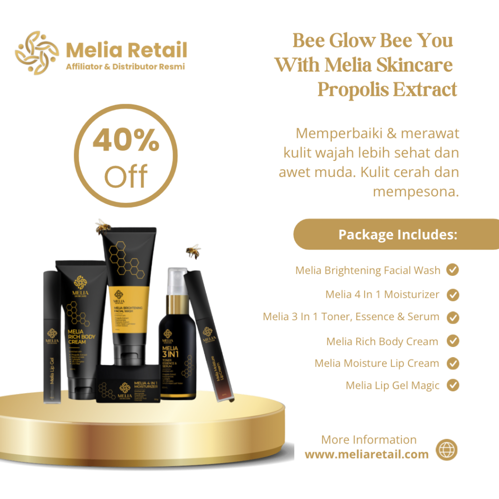 Melia Skincare Ekstrak Propolis Paket