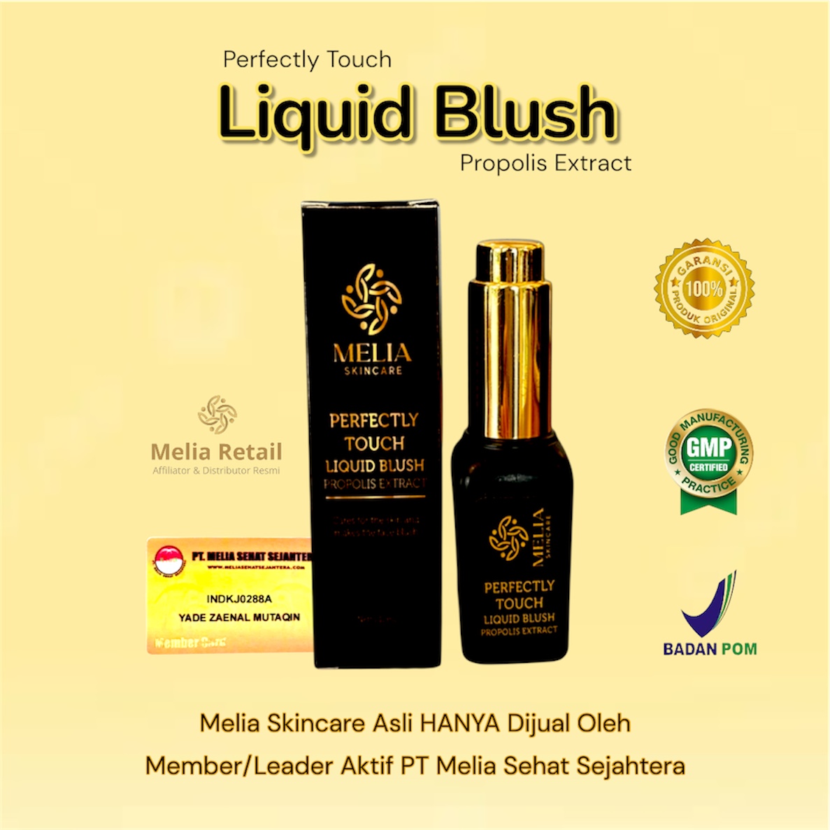 Melia Perfectly Touch Liquid Blush Propolis Extract