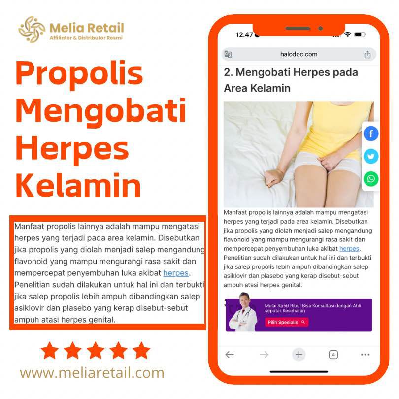 Propolis Untuk Herpes Kelamin