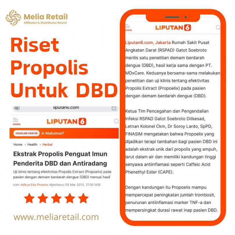 Riset Propolis Untuk DBD
