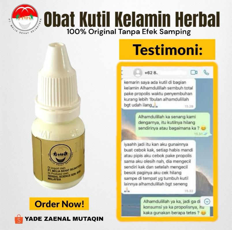 Testimoni Melia Propolis Untuk Kutil Kelamin