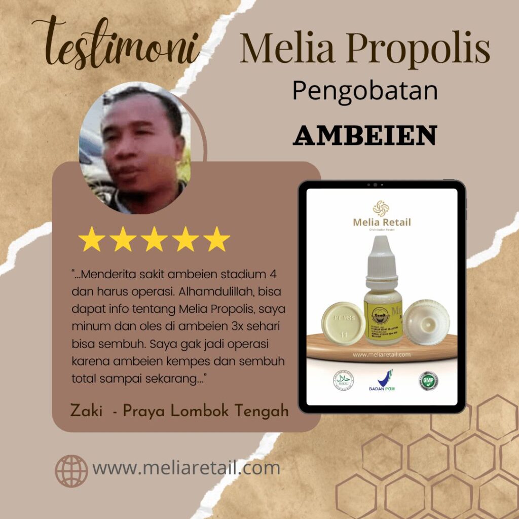 Testimoni Propolis Untuk Ambeien