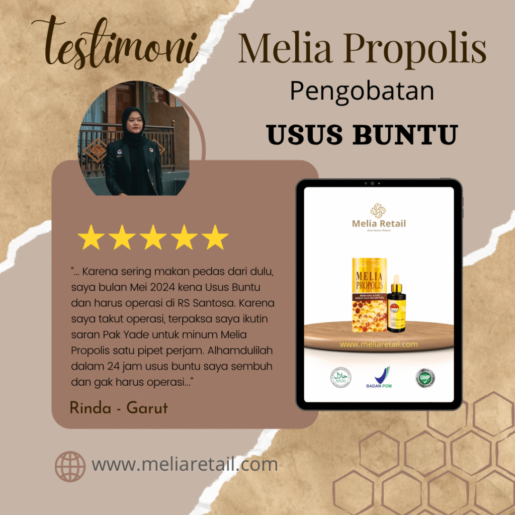 Testimoni Propolis Untuk Usus Buntu