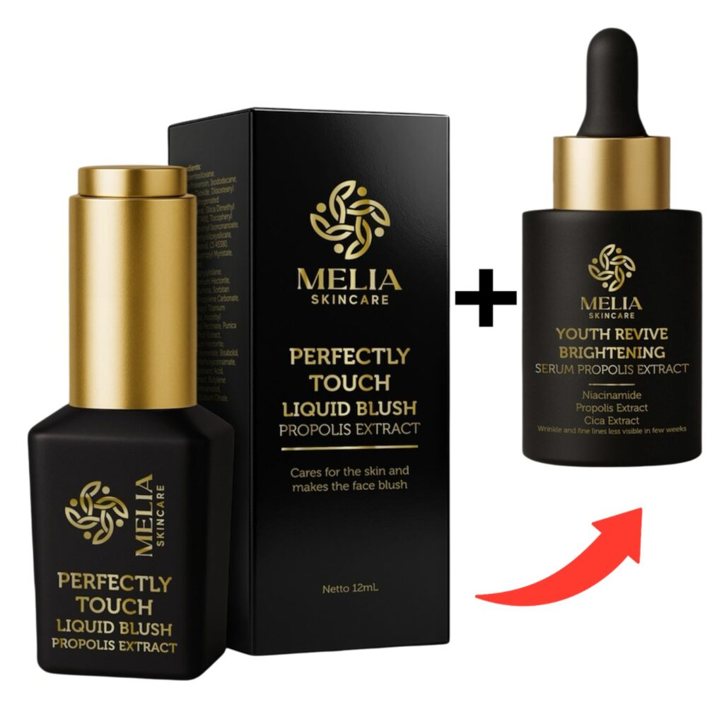 Melia Perfectly Touch Liquid Blush + Melia Brightening Serum