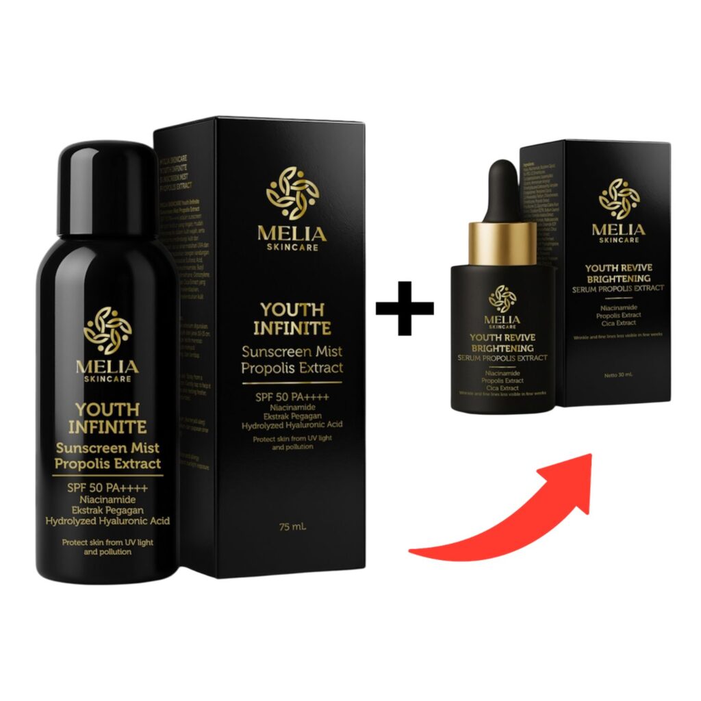 Melia Youth Infinite Sunscreen Mist + Melia Youth Revive Brightening Serum