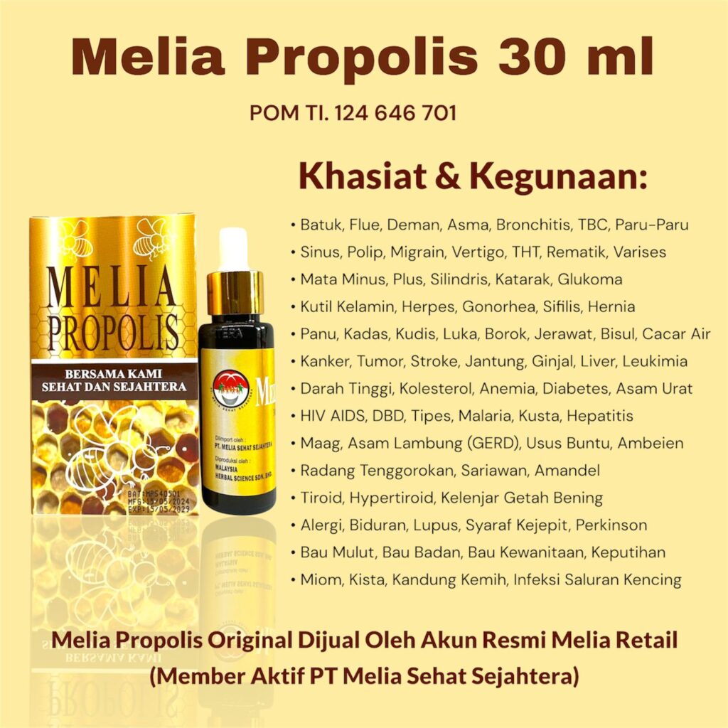 Manfaat Melia Propolis 30 ml